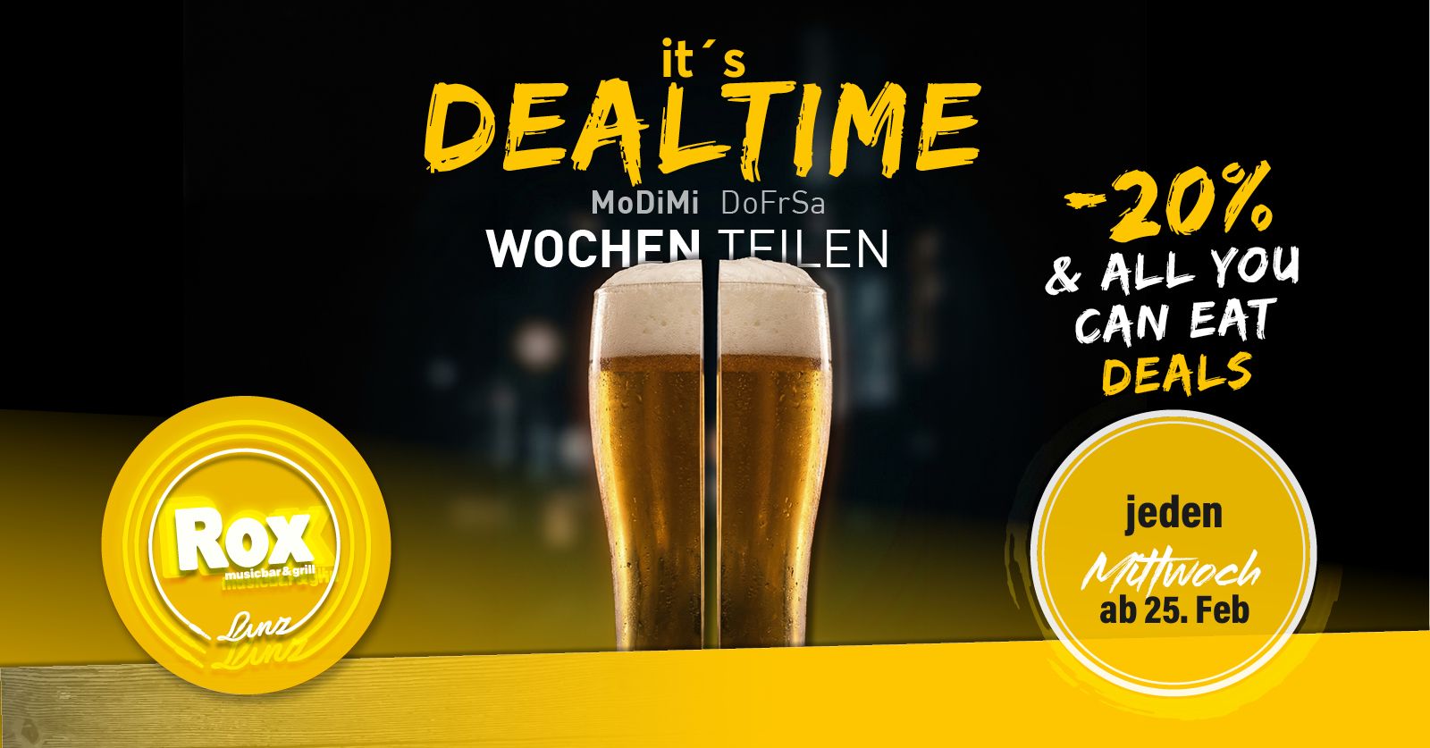 WOCHENTEILEN - it's DEALTIME