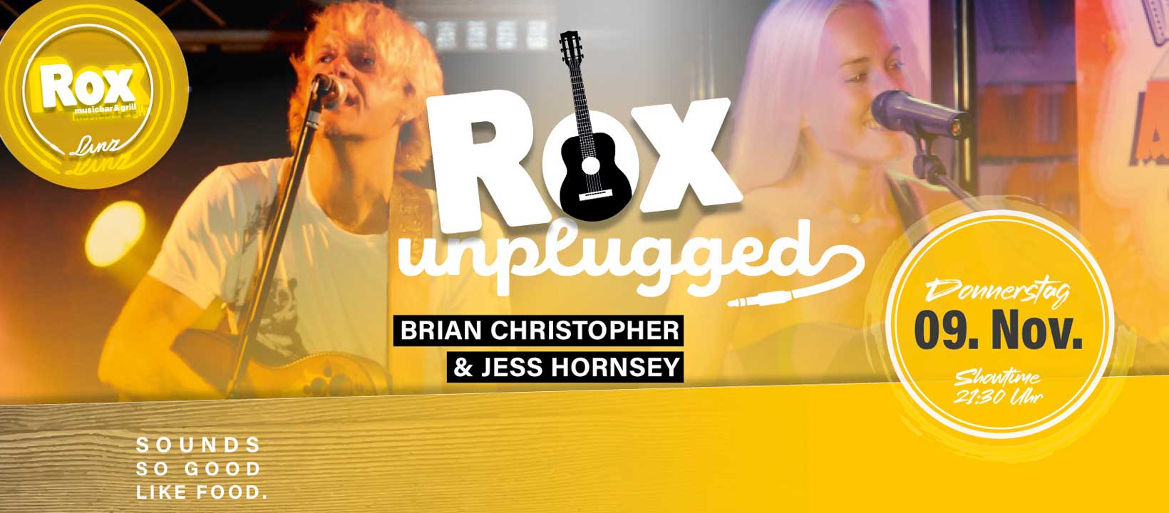 Rox Unplugged mit Brian Christopher & Jess Horney | DO 09.11.