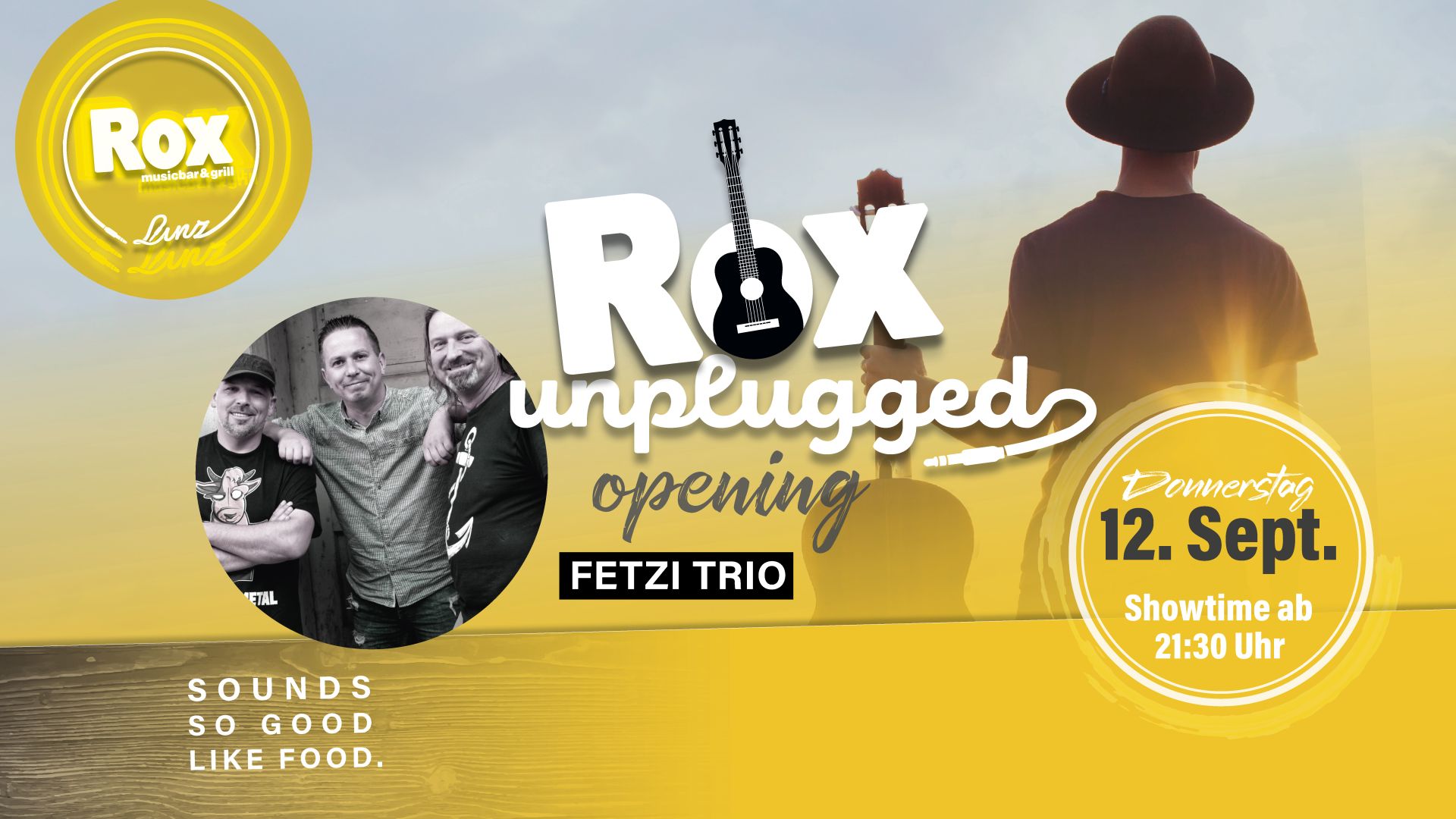 Rox Unplugged Opening mit Fetzi Trio | DO 12.09.