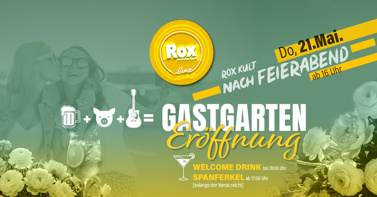 GASTGARTENERÖFFNUNG im ROX