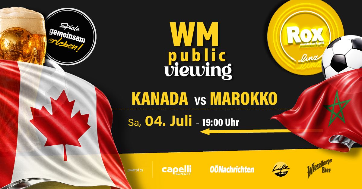 WM 2026 - Kanada gegen Marokko